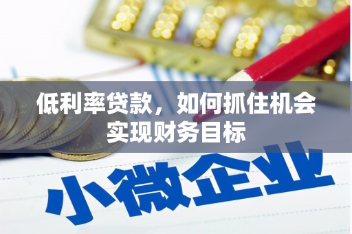 民丰低利率贷款，如何抓住机会实现财务目标