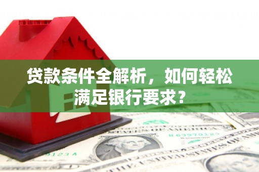 民丰贷款条件全解析，如何轻松满足银行要求？