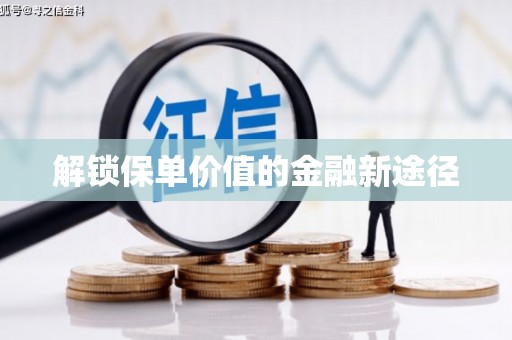 民丰解锁保单价值的金融新途径