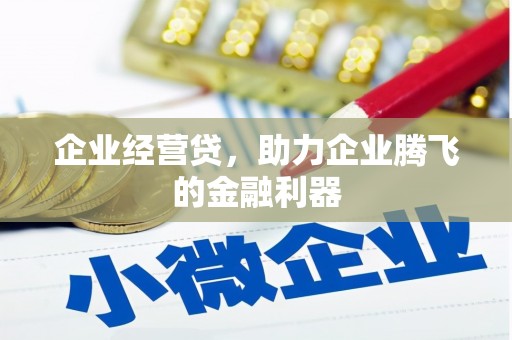 民丰企业经营贷，助力企业腾飞的金融利器