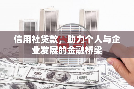 民丰信用社贷款，助力个人与企业发展的金融桥梁