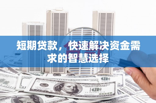 民丰短期贷款，快速解决资金需求的智慧选择
