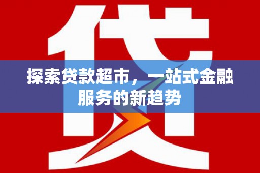 民丰探索贷款超市，一站式金融服务的新趋势