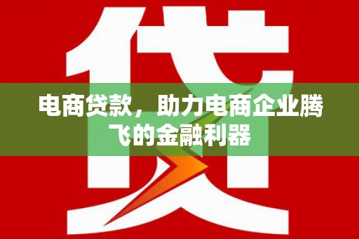 民丰电商贷款，助力电商企业腾飞的金融利器