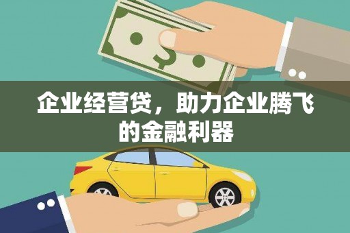 民丰企业经营贷，助力企业腾飞的金融利器