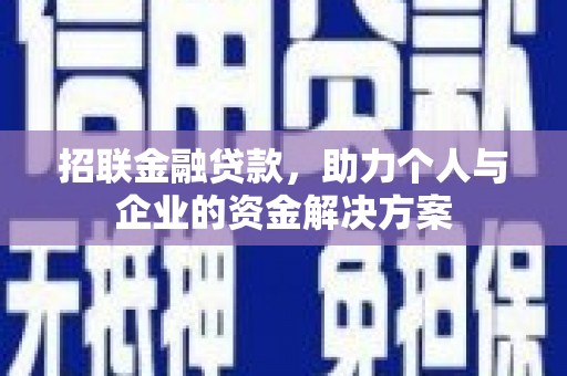 民丰招联金融贷款，助力个人与企业的资金解决方案