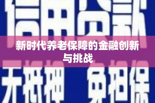 民丰新时代养老保障的金融创新与挑战