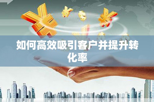 民丰如何高效吸引客户并提升转化率