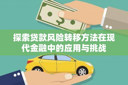 民丰探索贷款风险转移方法在现代金融中的应用与挑战