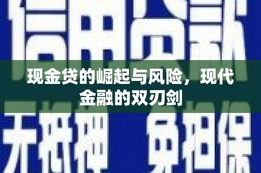 民丰现金贷的崛起与风险，现代金融的双刃剑