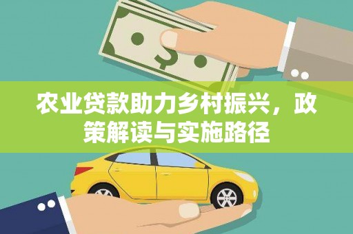 民丰农业贷款助力乡村振兴，政策解读与实施路径