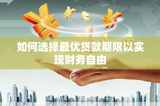民丰如何选择最优贷款期限以实现财务自由