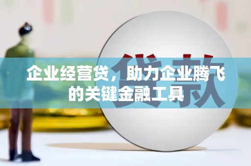 民丰企业经营贷，助力企业腾飞的关键金融工具