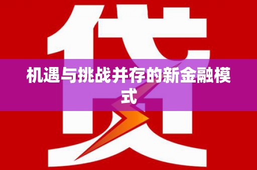 民丰机遇与挑战并存的新金融模式