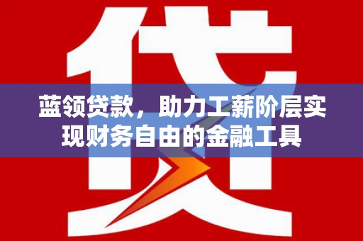 民丰蓝领贷款，助力工薪阶层实现财务自由的金融工具