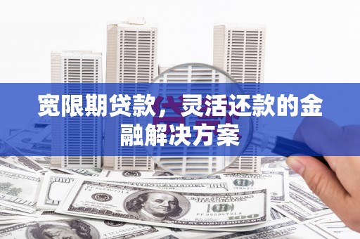 民丰宽限期贷款，灵活还款的金融解决方案