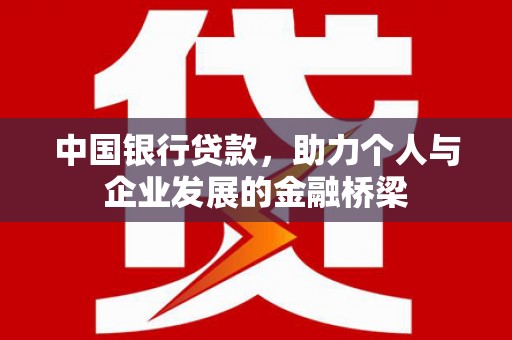 民丰中国银行贷款，助力个人与企业发展的金融桥梁