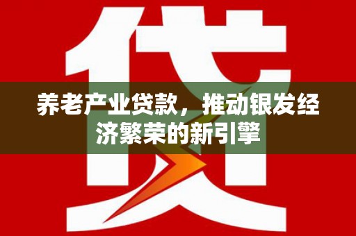 民丰养老产业贷款，推动银发经济繁荣的新引擎
