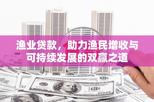 民丰渔业贷款，助力渔民增收与可持续发展的双赢之道