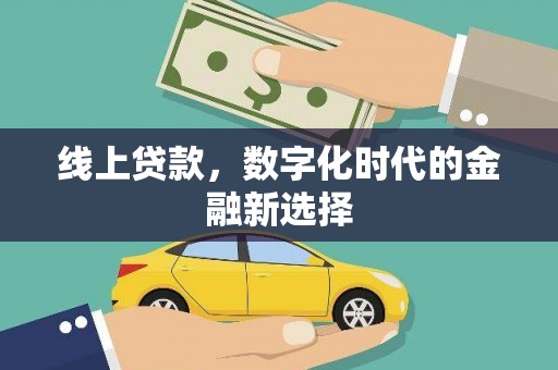 民丰线上贷款，数字化时代的金融新选择
