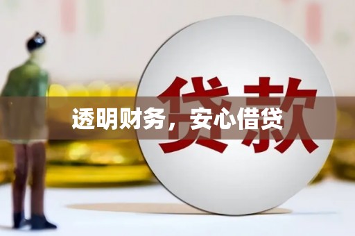 民丰透明财务，安心借贷