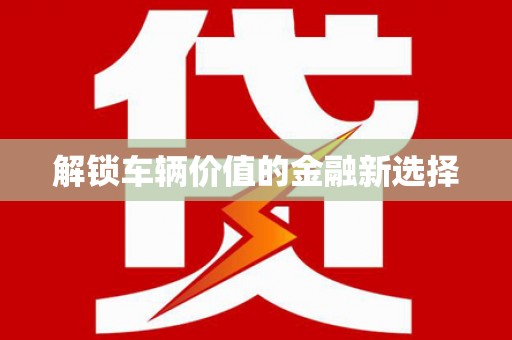 民丰解锁车辆价值的金融新选择